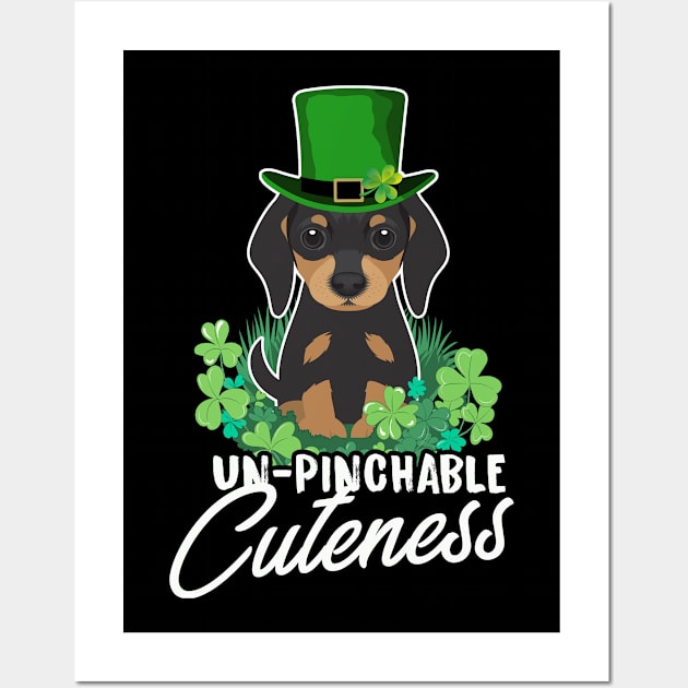 St' Patrick's Day dog unpinchable cuteness Wall Art by dreadtwank